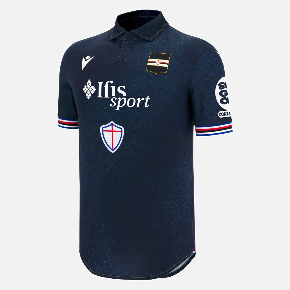 maillot sampdoria 2025 2026 third jeans macron