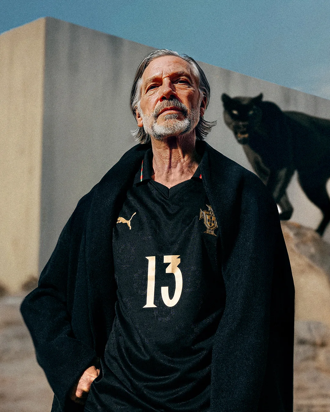maillot portugal noir eusebio puma edition limitee