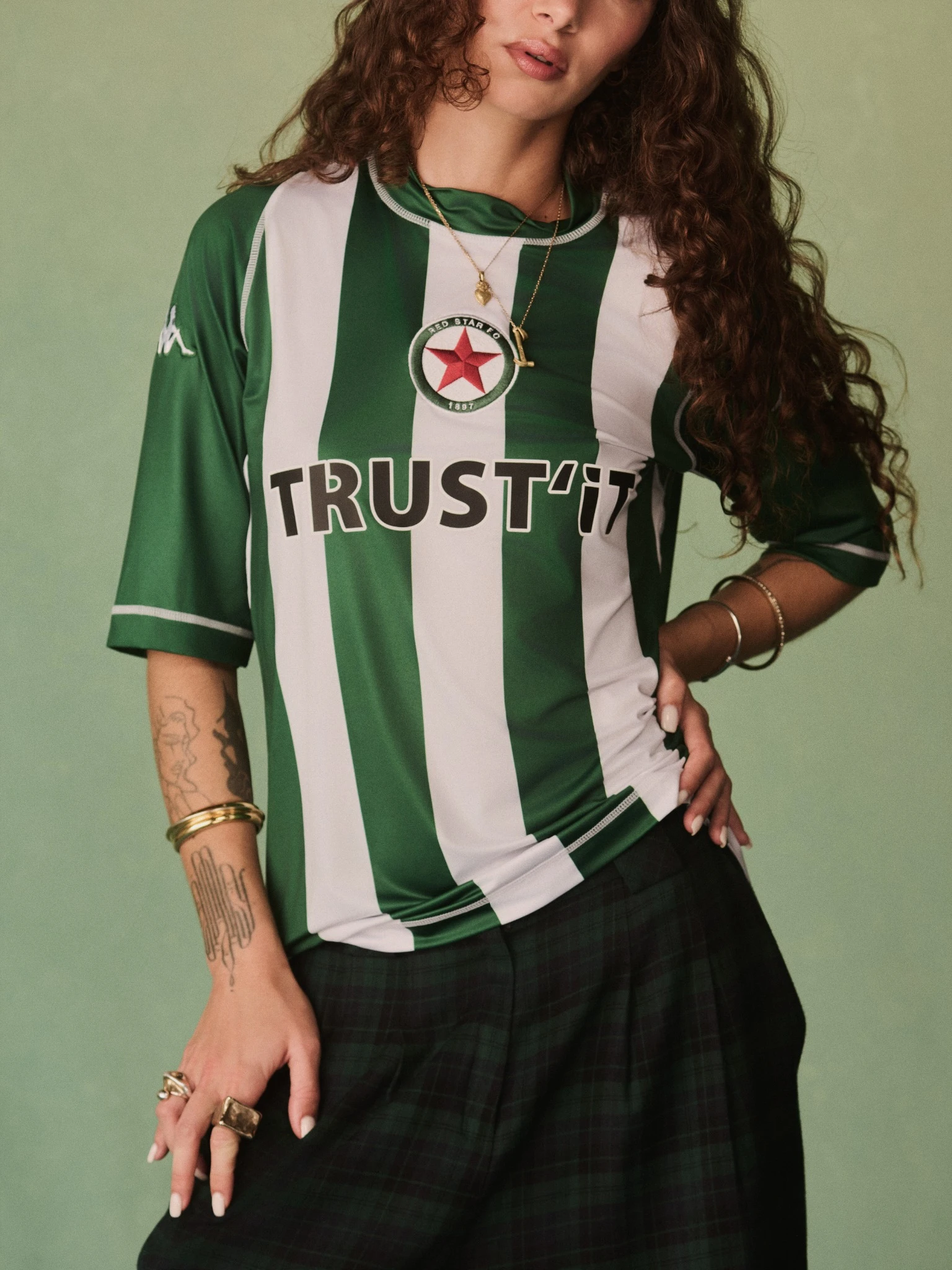 maillot red star kombat kappa