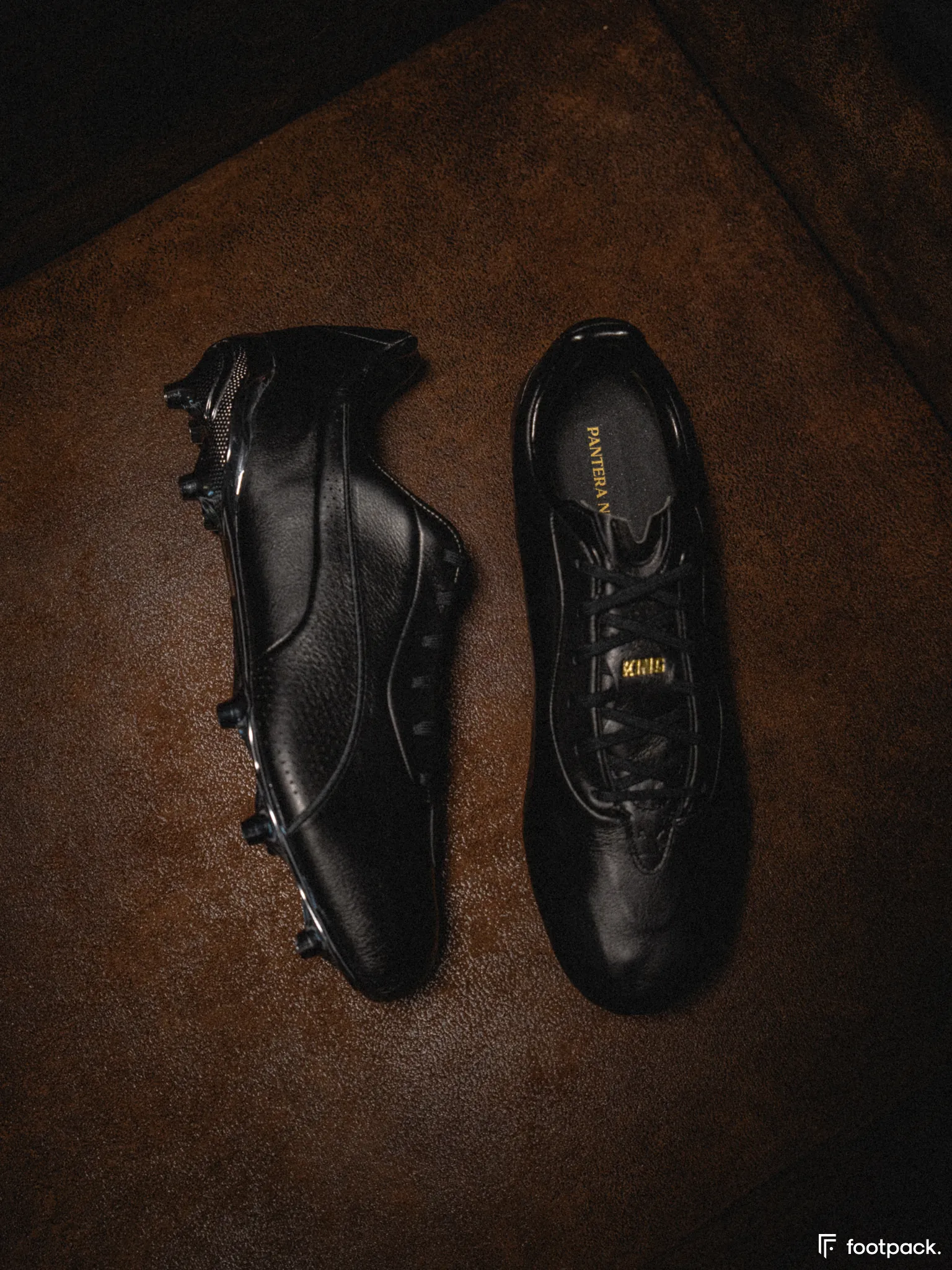 puma king eusebio full black footpack