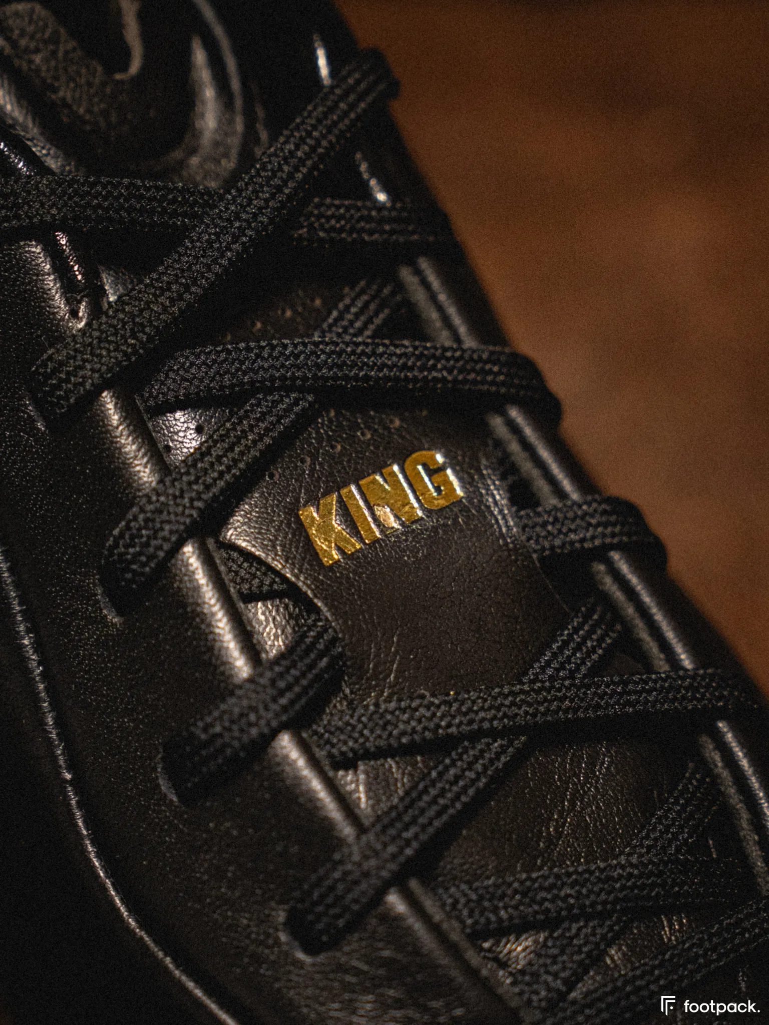 puma king eusebio full black footpack