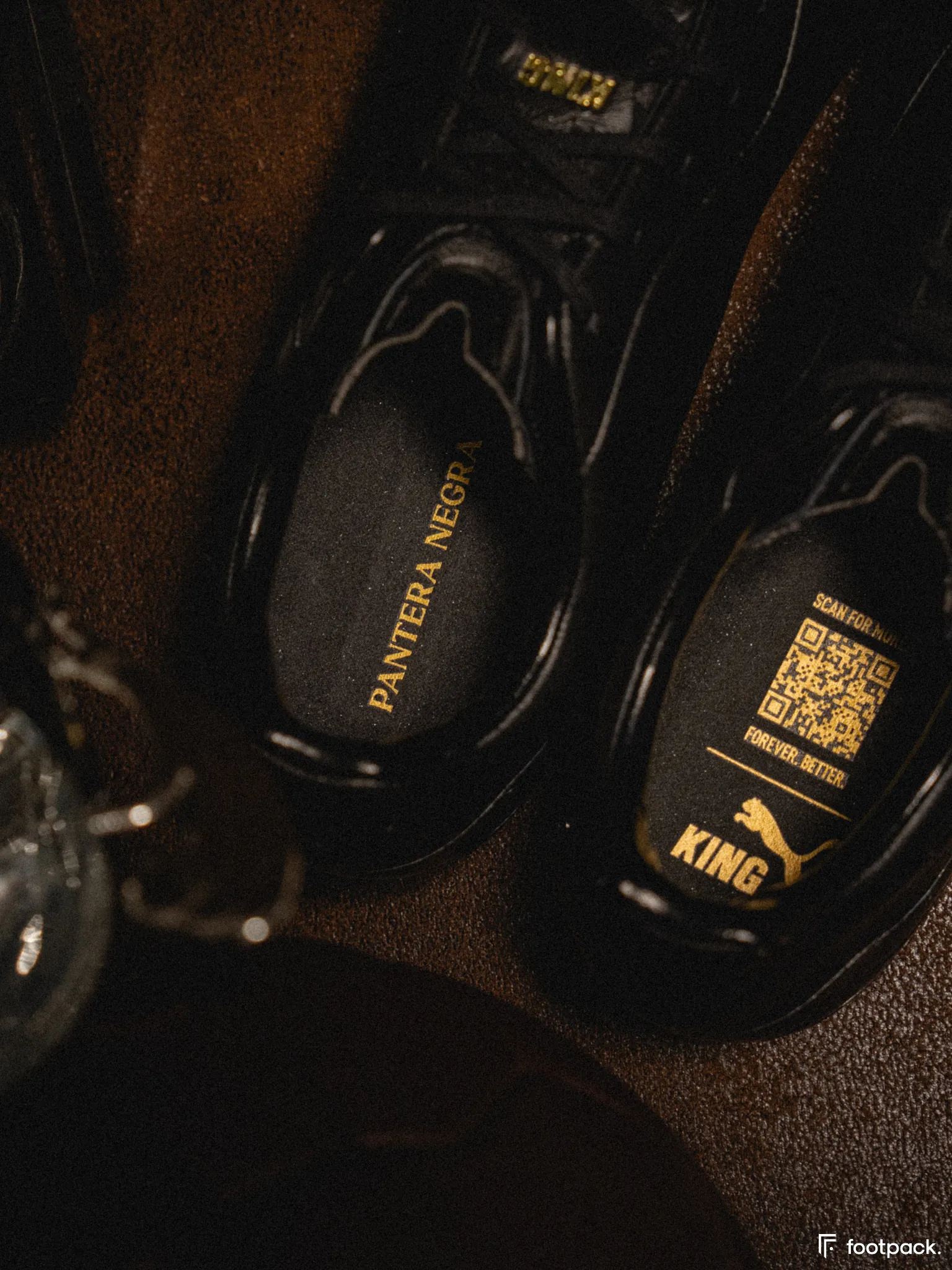 puma king eusebio full black footpack
