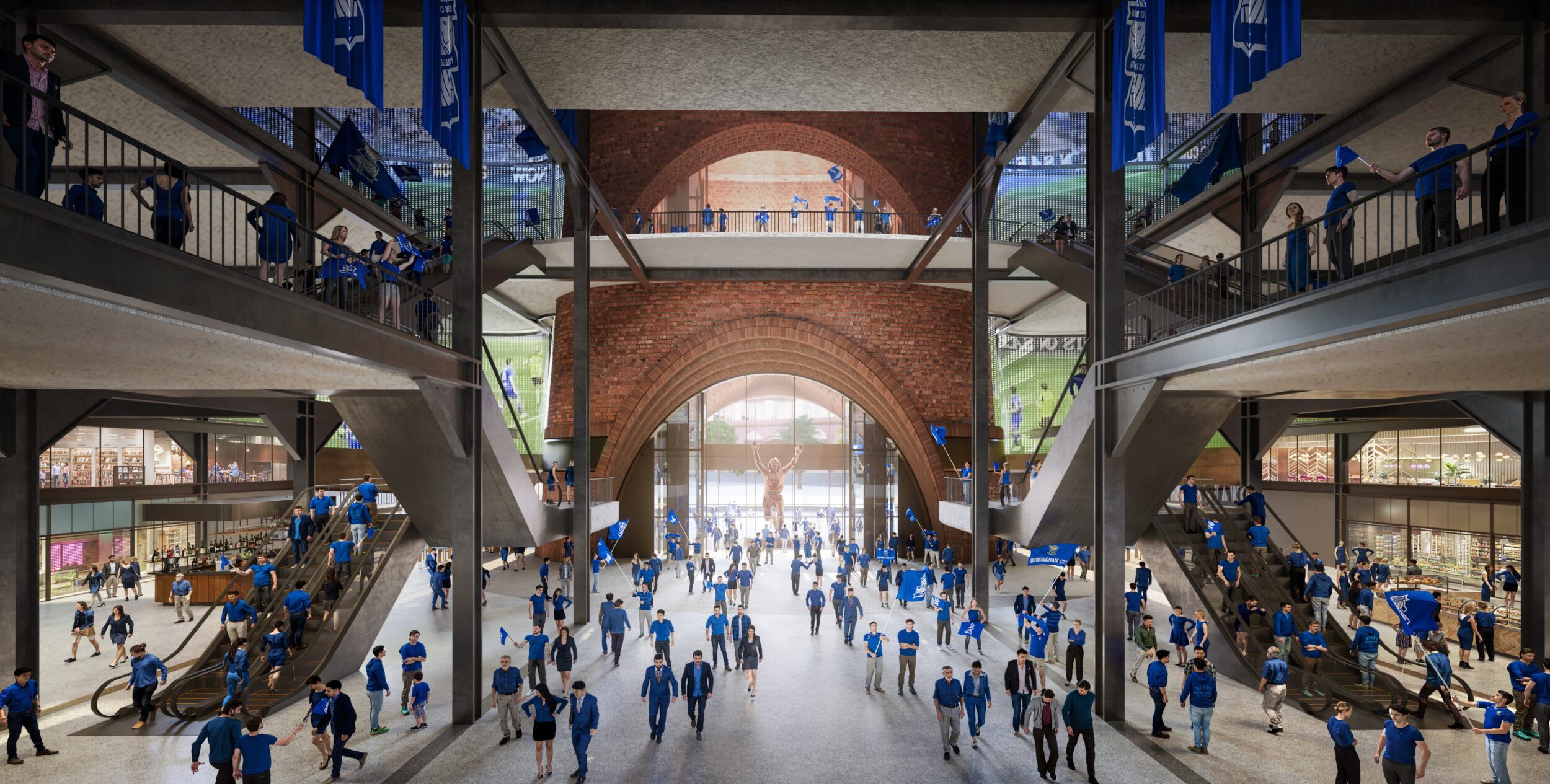 stade birmingham city cheminee usine