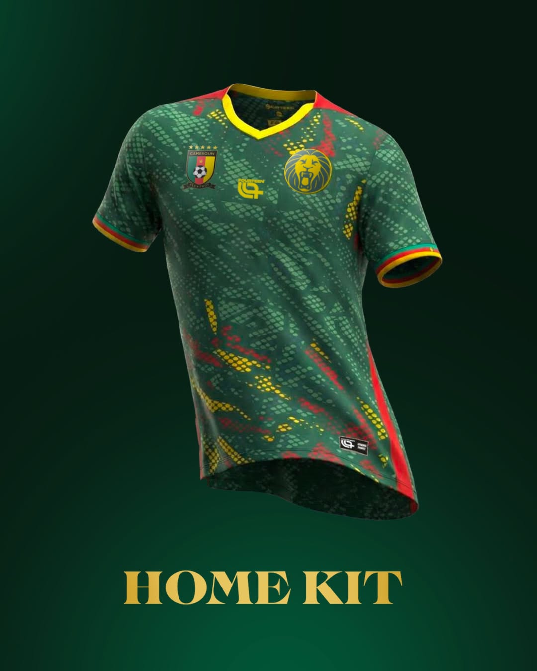 maillot cameroun can 2025 fourteen domicile
