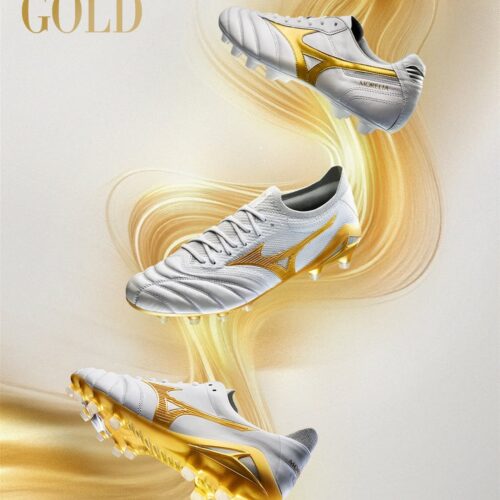 Image de l'article Mizuno habille ses Morelia d’un coloris blanc et or