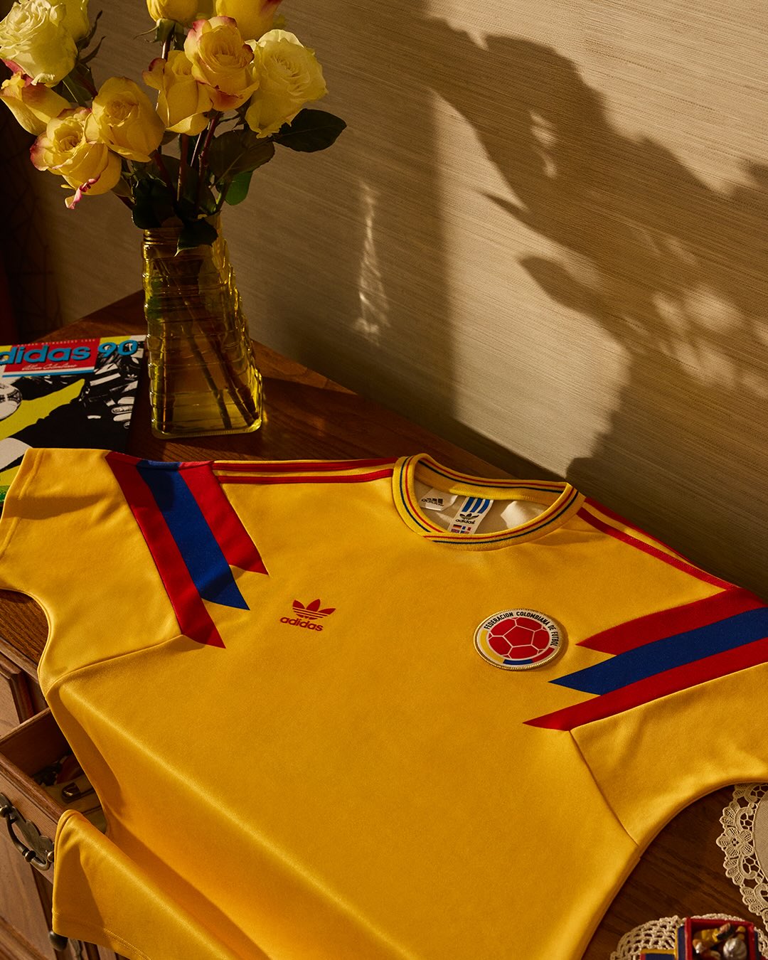 maillot adidas colombie 1990 reedition