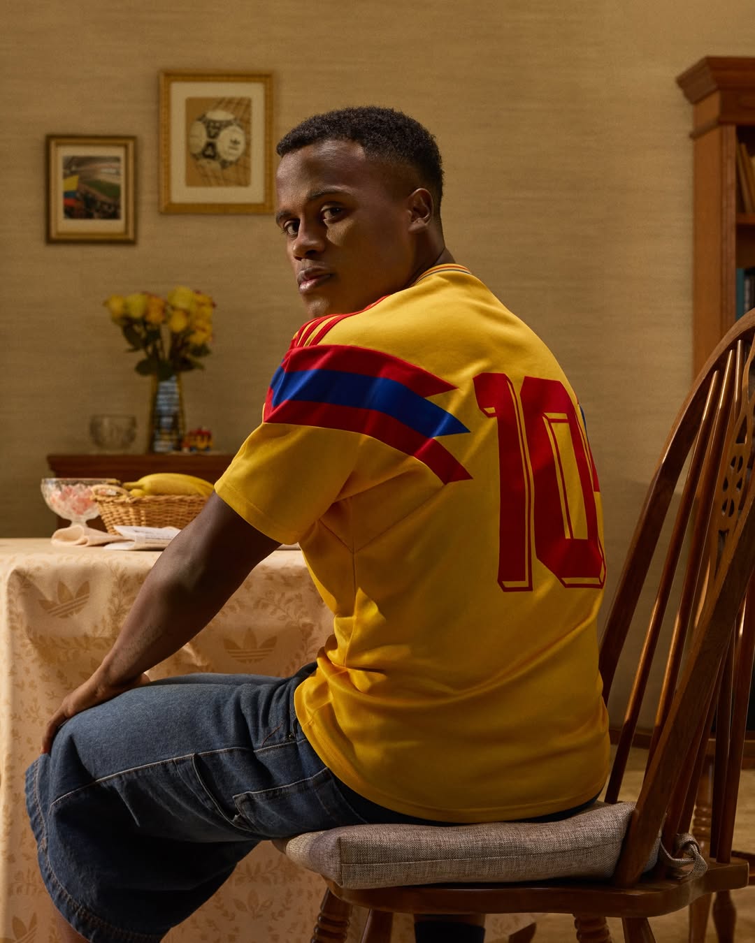 maillot adidas colombie 1990 reedition