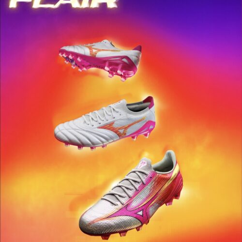 Image de l'article Mizuno lance le Blazing Flair Pack avec l’Alpha III et la Morelia Neo IV β