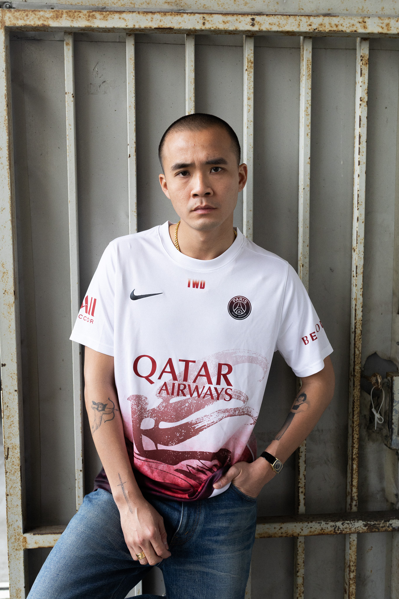 maillot pre match psg nouvel an chinois