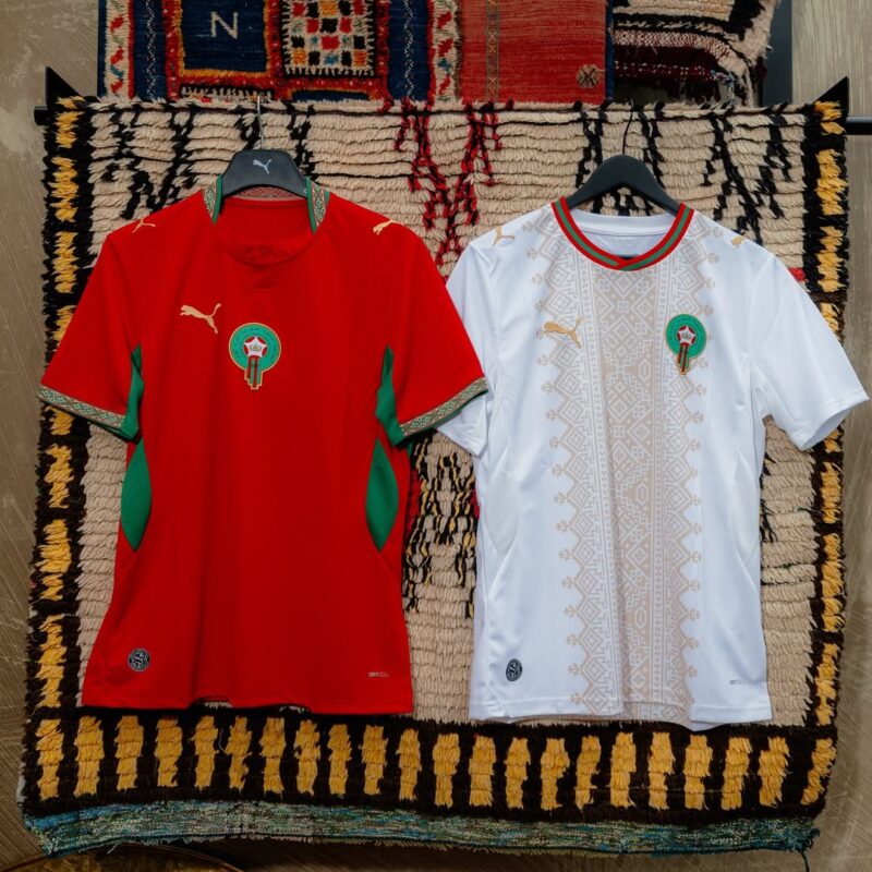 Maillot Maroc PUMA – Homme, Taille XXL, Manches Courtes – Occasion état Correct