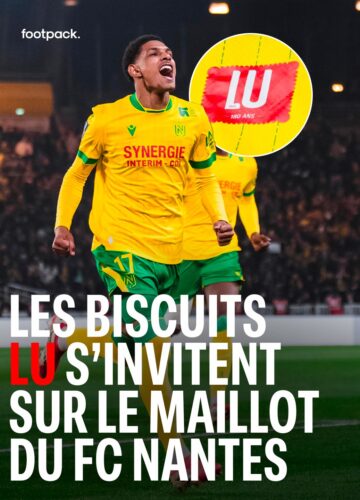 Image de l'article Un biscuit LU sur le maillot du FC Nantes contre l'OM !