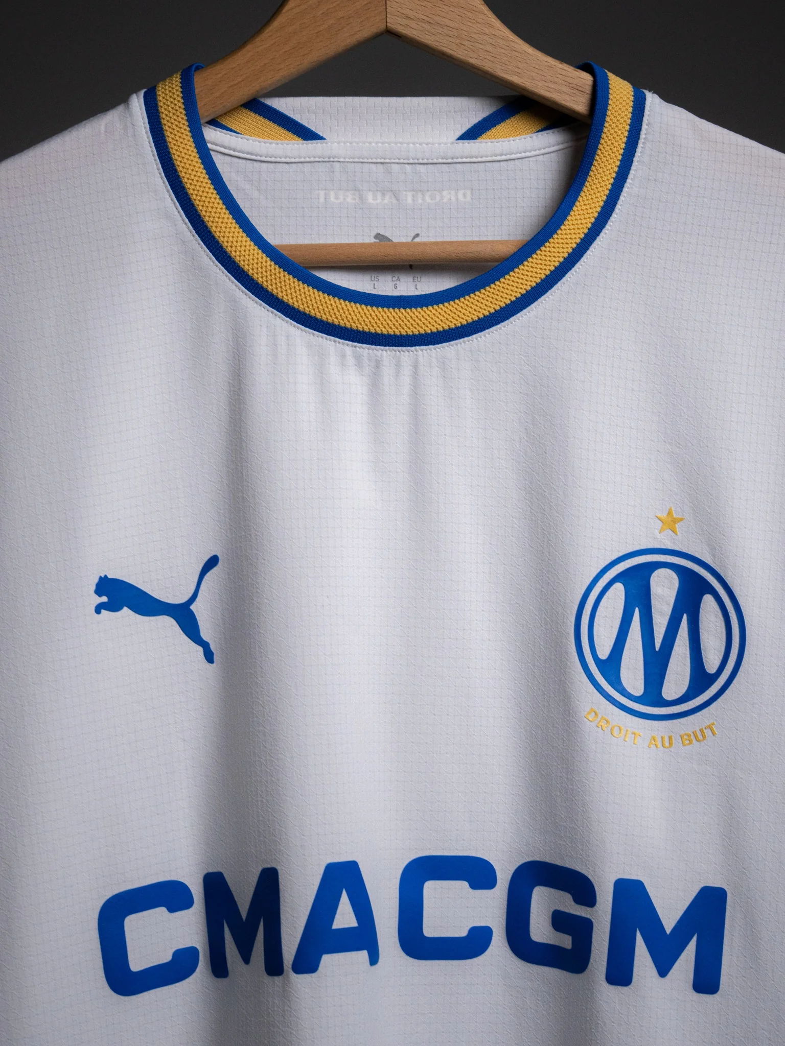 maillot om 2026 2027 marseille domicile puma