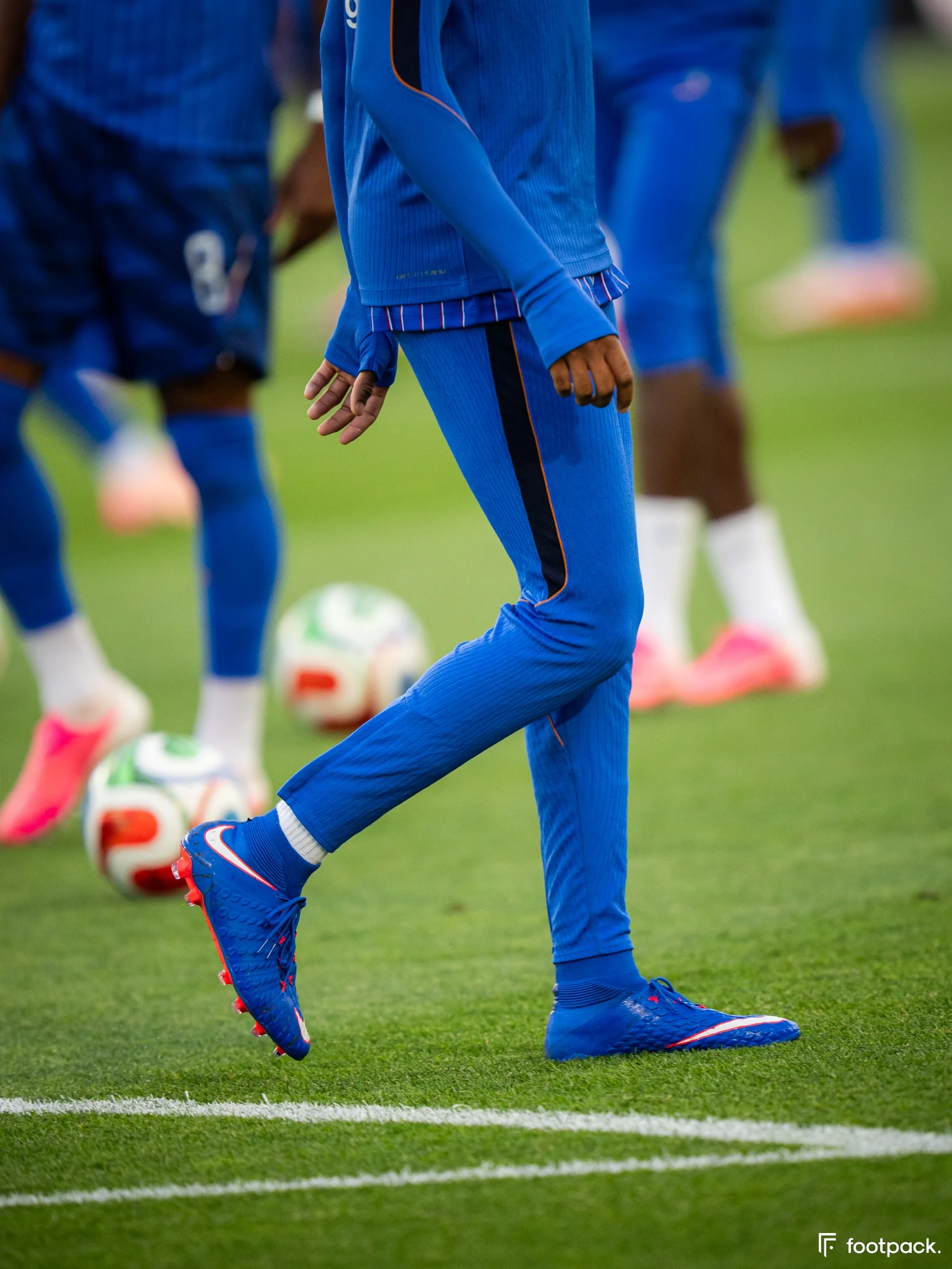 chaussures olise bleue equipe de france footpack