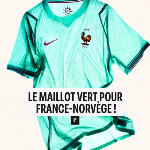 Image de l'article Norvège-France : le maillot vert pour le troisème match des Bleus