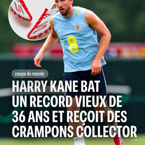 Image de l'article Harry Kane reçoit une paire de crampons collector pour son record