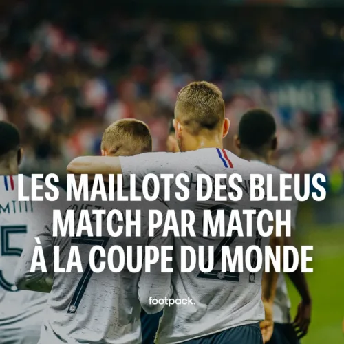 Image de l'article Match par match, tous les maillots portés par l'équipe de France en Coupe du Monde depuis 1998