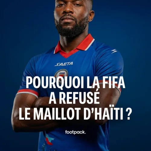 Image de l'article Pourquoi la FIFA a fait changer le maillot d'Haïti avant la Coupe du Monde ?