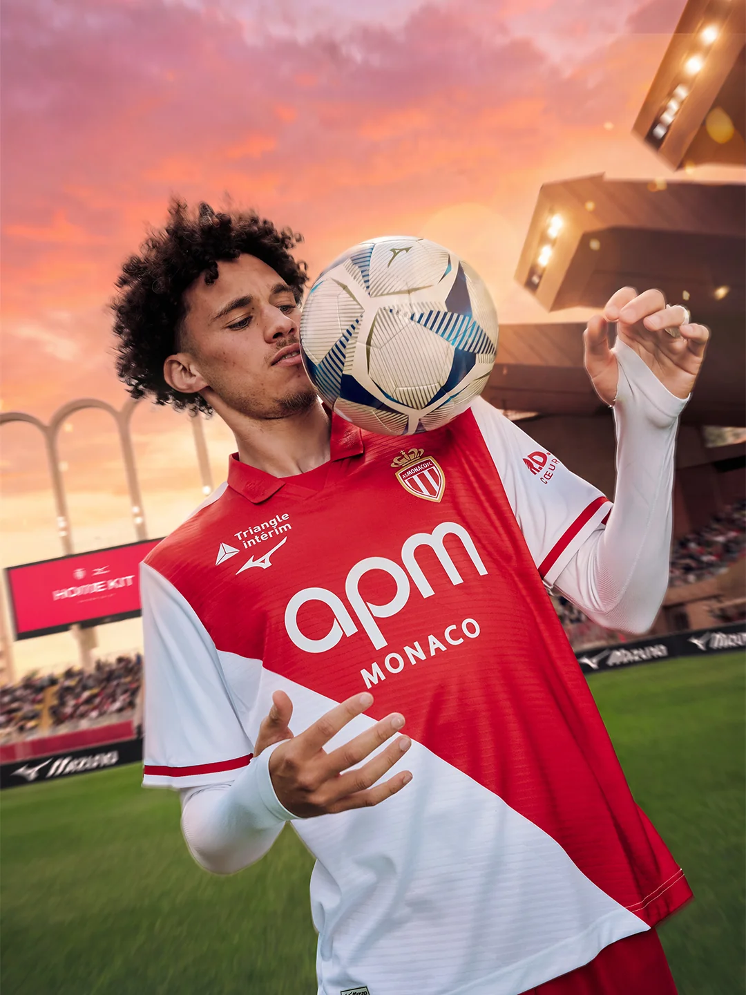 maillot monaco 2026 2027 domicile mizuno