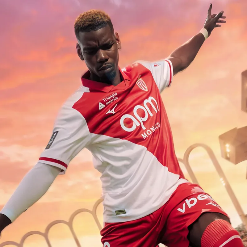 maillot monaco 2026 2027 domicile mizuno