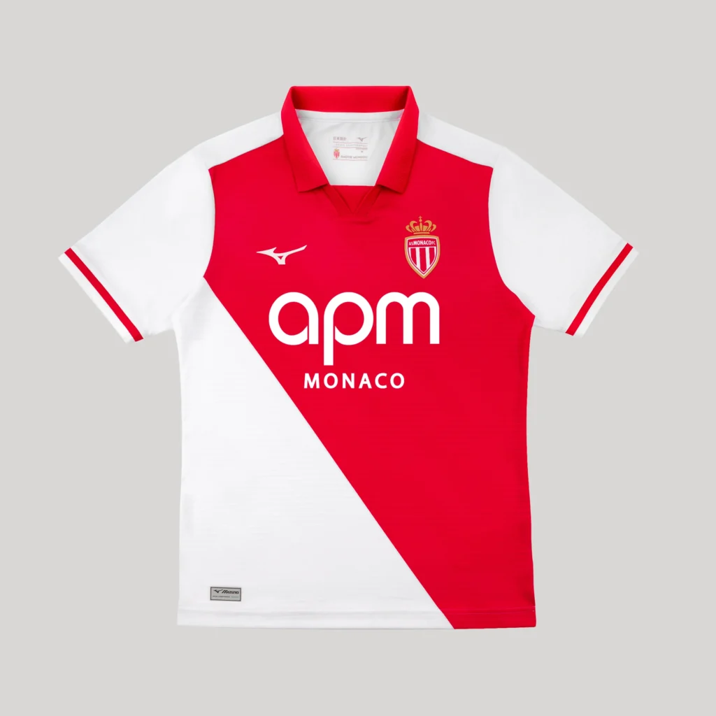 maillot monaco 2026 2027 domicile mizuno