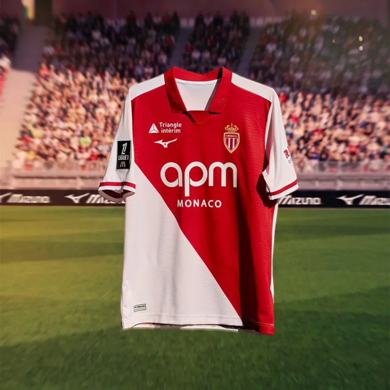 maillot monaco 2026 2027 domicile mizuno