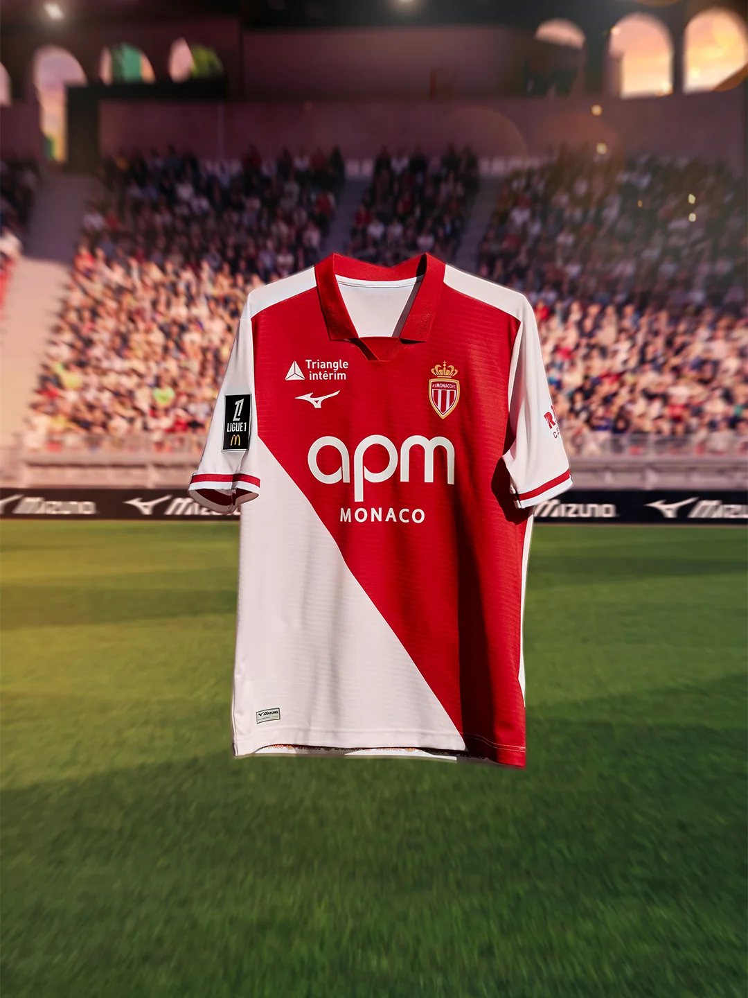 maillot monaco 2026 2027 domicile mizuno