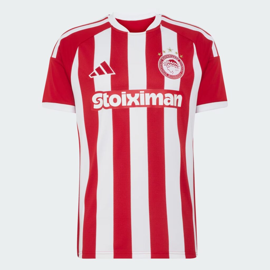 maillot olympiakos 2026 2027 domicile adidas