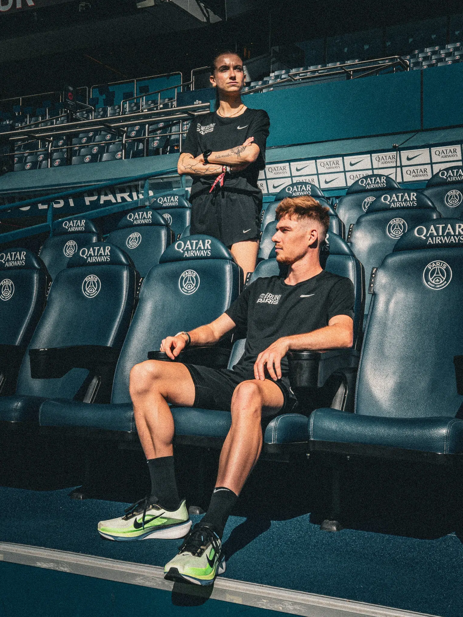 tee-shirt we run paris finisher nike psg