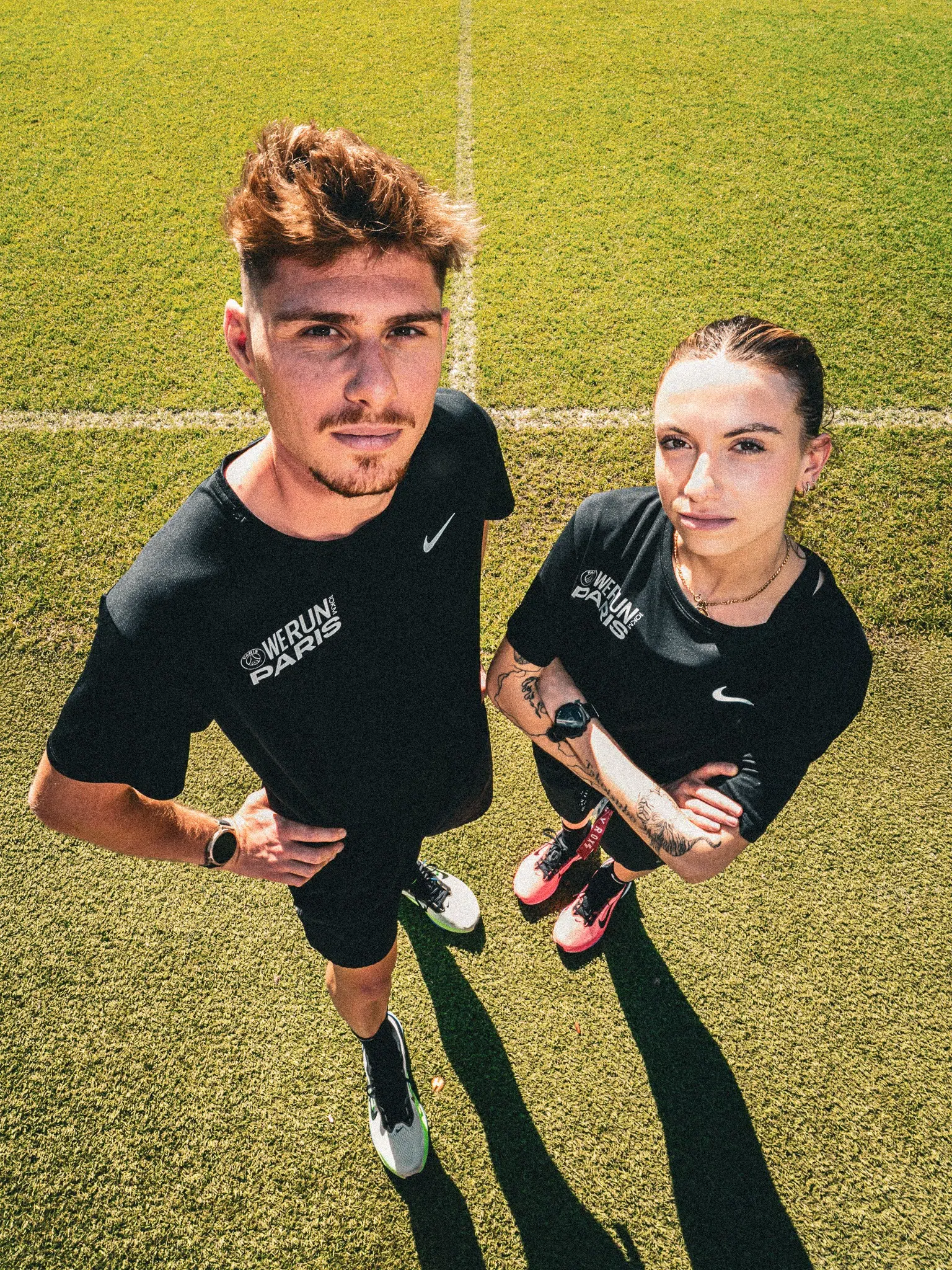 tee-shirt we run paris finisher nike psg