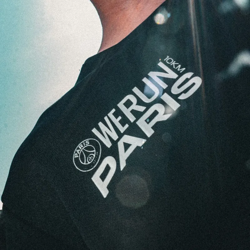 tee-shirt we run paris finisher nike psg