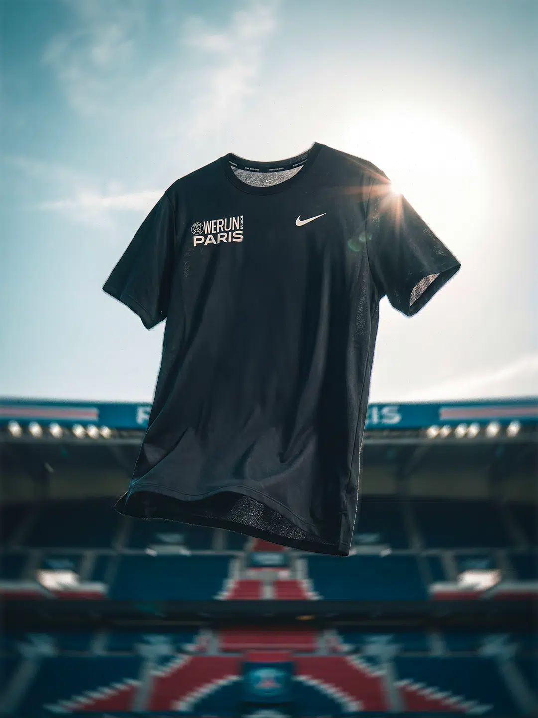 tee-shirt we run paris finisher nike psg