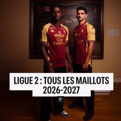 Image de l'article Les maillots de Ligue 2 2026-2027, club par club