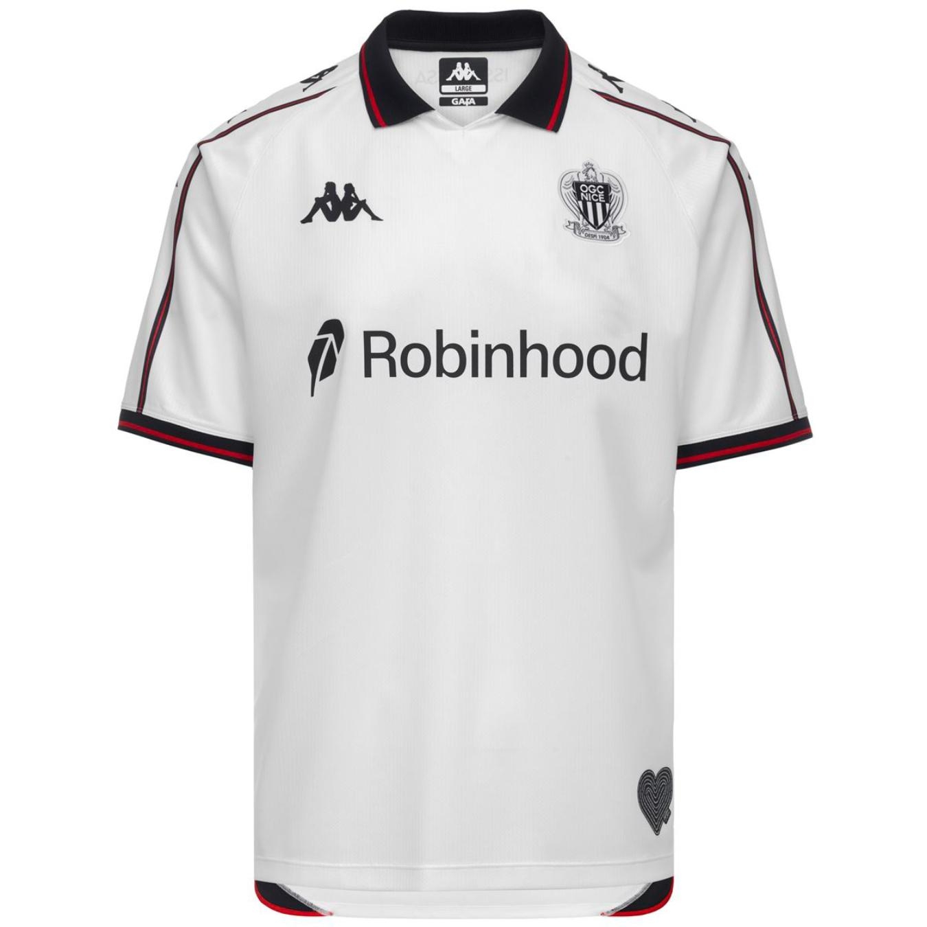 maillot nice 2026 2027 domicile kappa