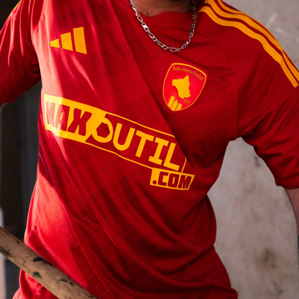 maillot rodez 2026 2027 domicile adidas