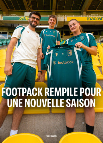 Image de l'article footpack. rempile avec le FC Nantes féminin, et voit encore plus grand