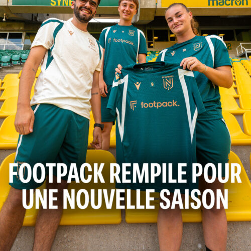 Image de l'article footpack. rempile avec le FC Nantes féminin, et voit encore plus grand