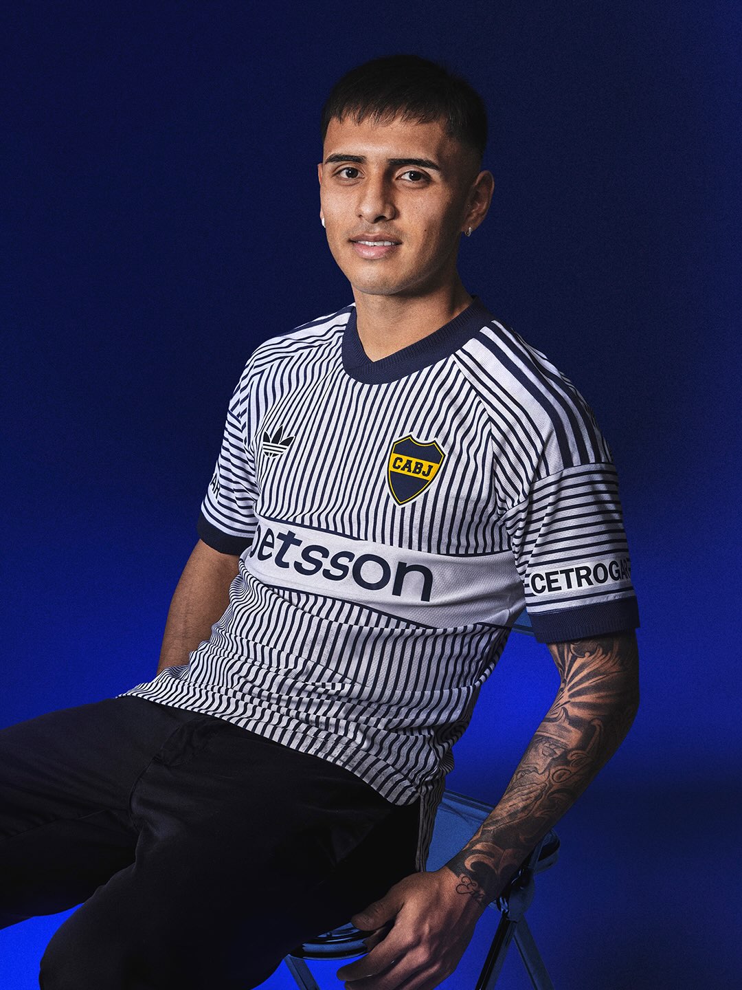 maillot boca juniors 2026 2027 exterieur mariniere adidas