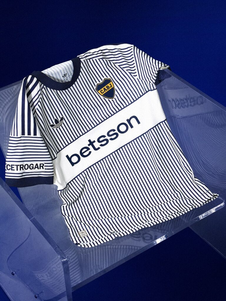 maillot boca juniors 2026 2027 exterieur mariniere adidas