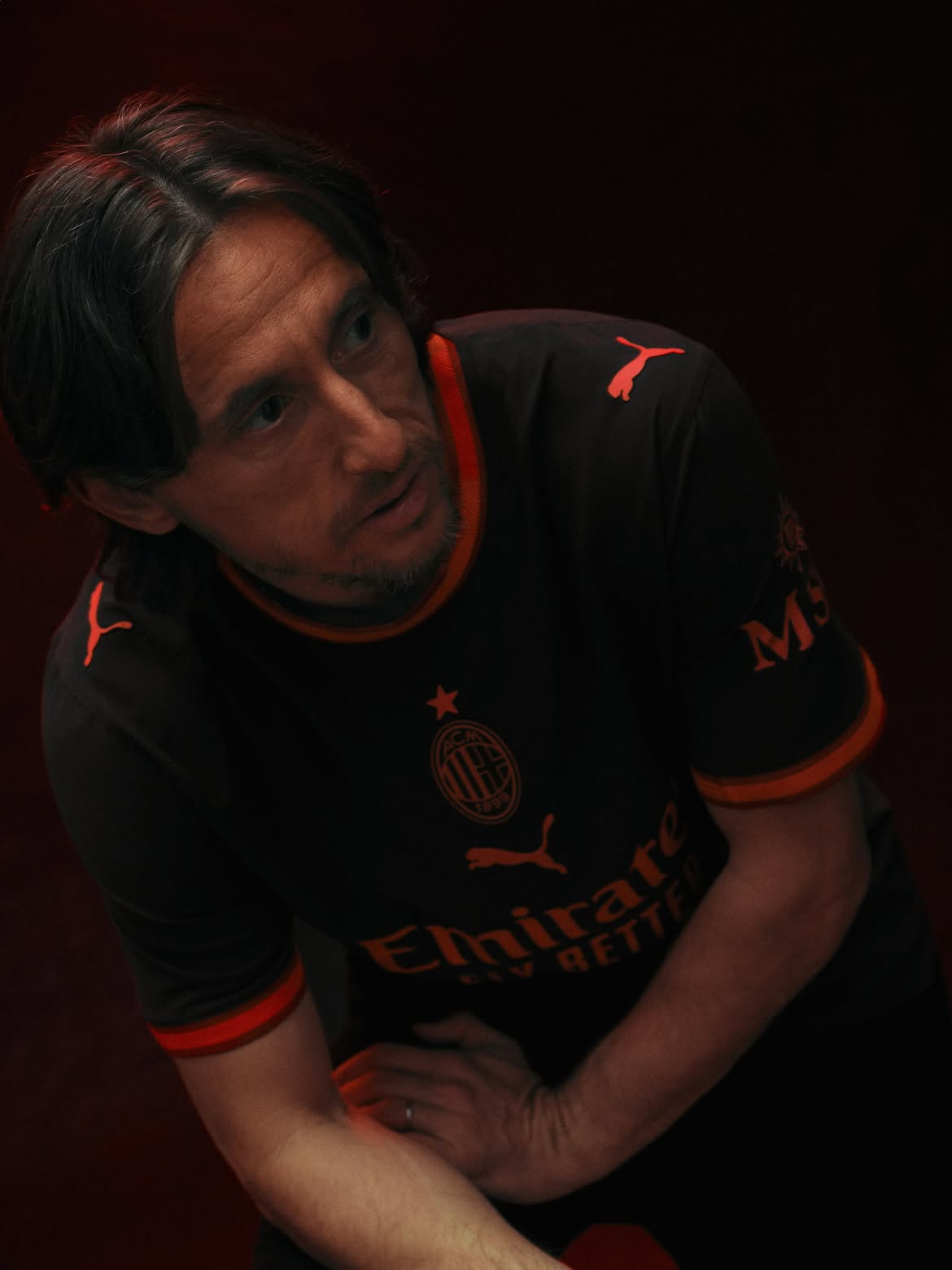 maillot third ac milan 2026 2027 noir rouge fluo PUMA
