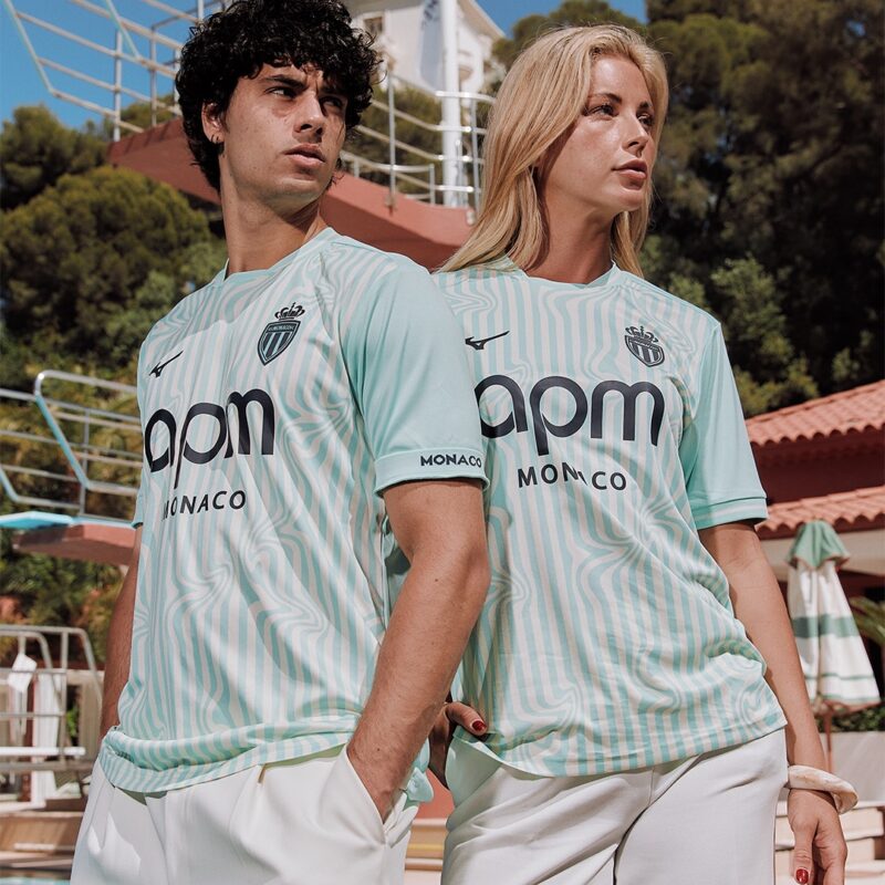 maillot third as monaco 2026 2027 mizuno