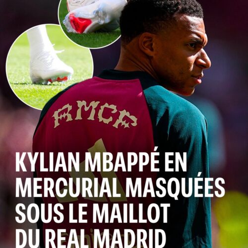 Image de l'article Les crampons On pas encore prêts, Mbappé joue encore en Nike … mais masquée