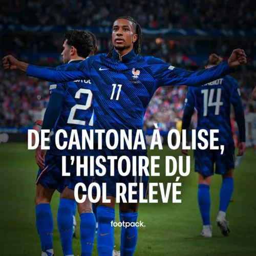 Image de l'article D’Éric Cantona à Michael Olise, l’histoire du col relevé